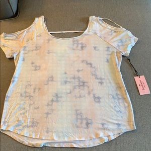 Juicy Couture Cold Shoulder Sparkle Top